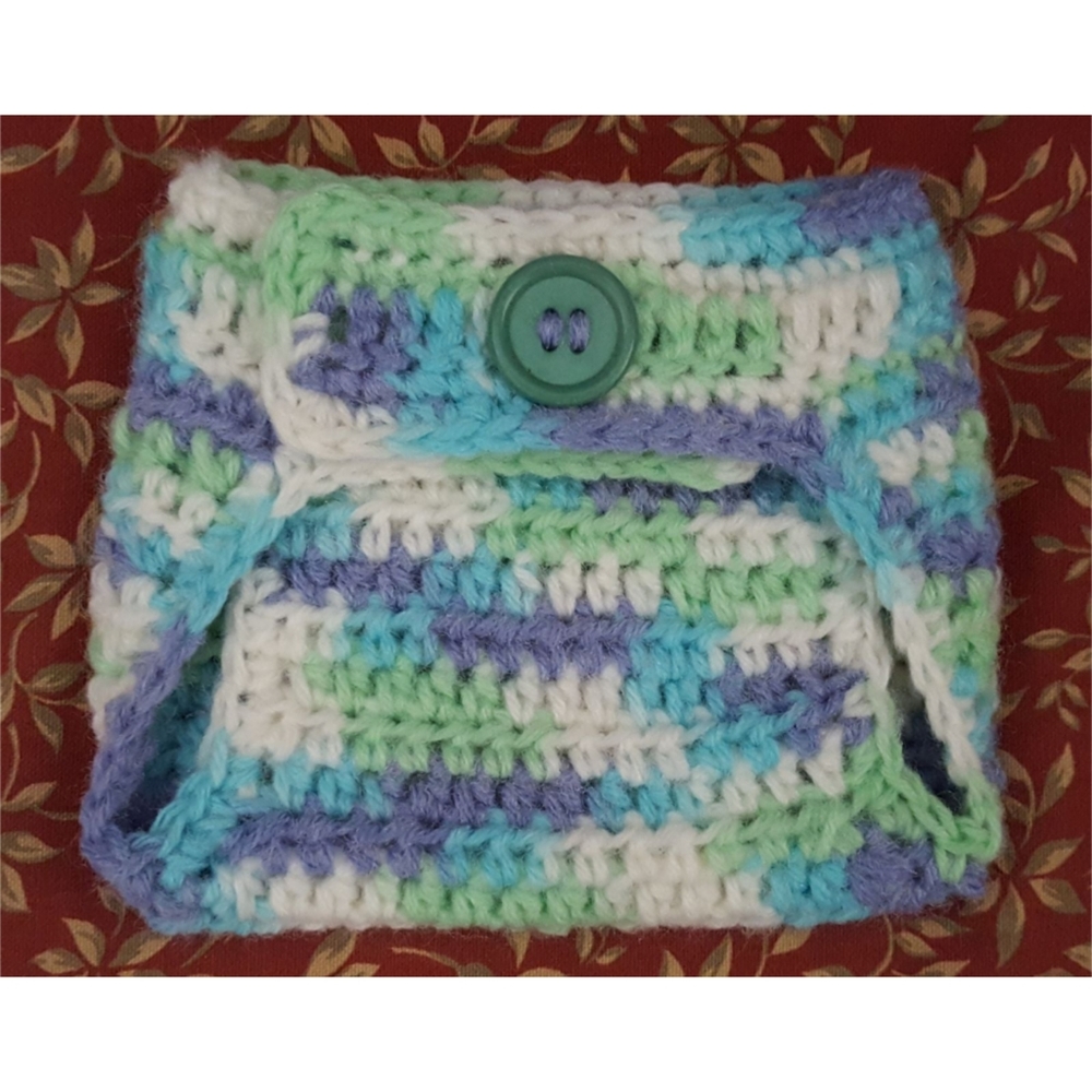 Handmade Crochet Fuzzy Diaper Cover